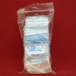 Пакет Zip-Lock 4x6 см 40 мкм ПВД