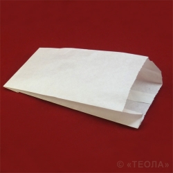 Пакет бумажный 90x40x205 мм белый пергаментный