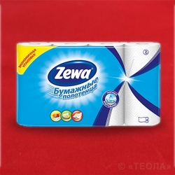 Бумажные полотенца Zewa двухслойные 4 рулона