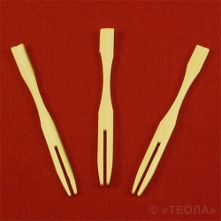 Коктейльные вилочки из бамбука 90 мм