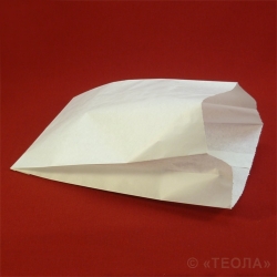 Пакет бумажный с плоским дном 140x60x250 мм белый