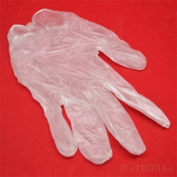 Одноразовые виниловые перчатки размер S