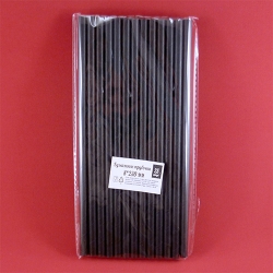 Бумажные трубочки для коктейлей 8x230 мм черные