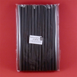Бумажные трубочки для коктейлей 12x250 мм черные